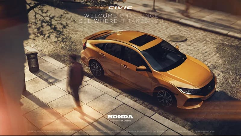 Honda Civic · Overhead composition