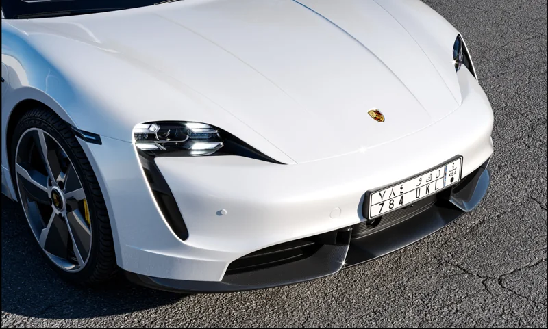 Porsche Taycan · Surface and reflection
